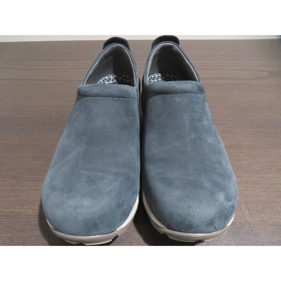 Dansko Blue Mules with Gray Soles - Picture 3 of 11